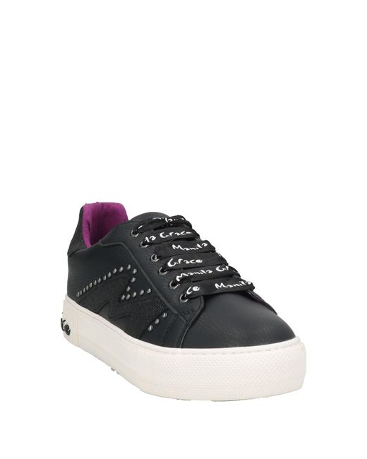 Manila Grace Black Trainers