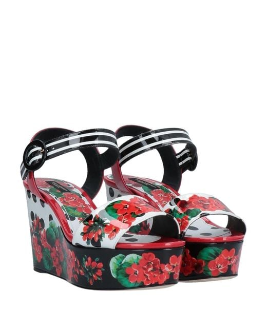 Dolce & Gabbana Red Sandals