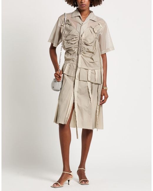 Maison Margiela Natural Midi Dress