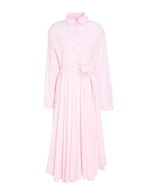 Laurence Bras Pink Midi Dress