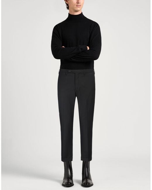 Michael Coal Black Trouser for men