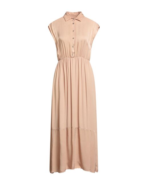 ALESSIA SANTI Natural Midi Dress Viscose, Cupro