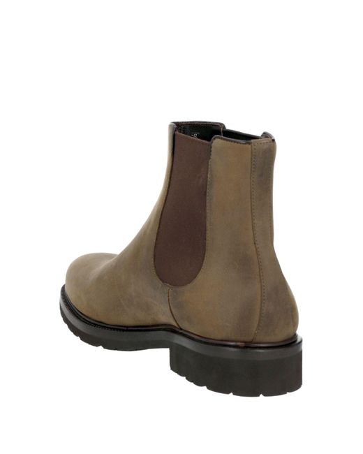 A.Testoni Brown Ankle Boots for men