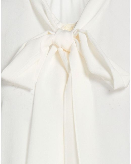 Burberry White Top Silk