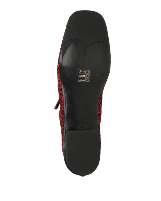 A.Bocca Red Ballet Flats