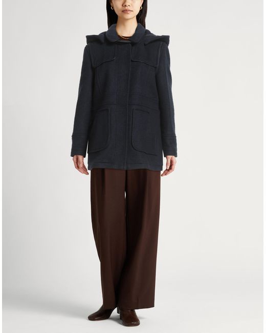 Barbour Black Midnight Coat Wool, Polyamide, Polyester