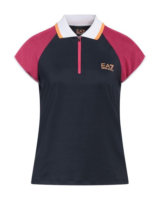 EA7 Black Polo Shirt
