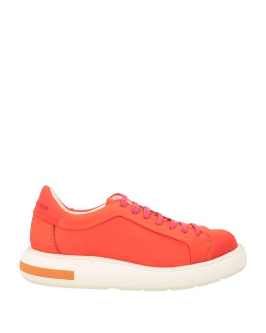 Manuel Barceló Red Sneakers Textile Fibers