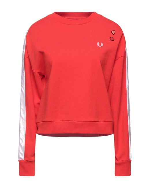 fred perry red sweatshirt