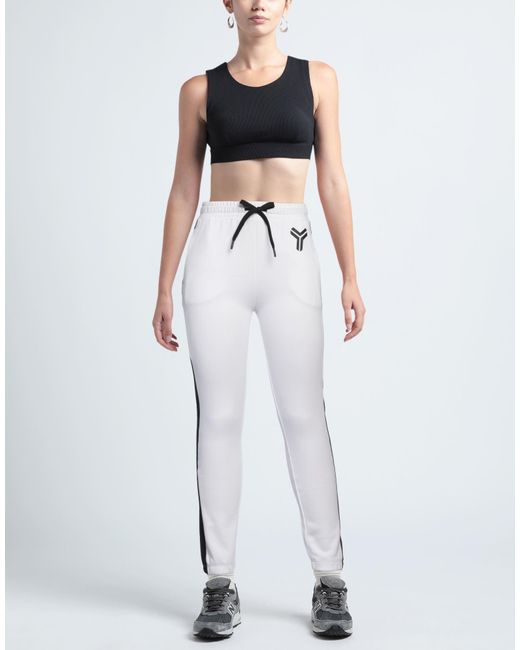 RICHMOND White Pants Cotton, Polyester