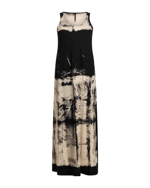Pierantonio Gaspari Black Midi Dress Cotton