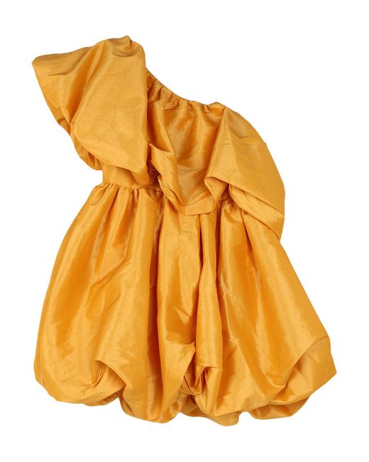 Kika Vargas Orange Mini Dress