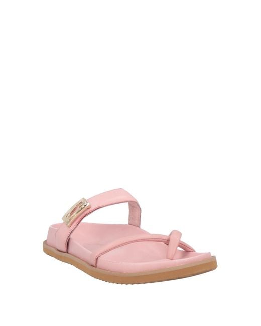 Alberto Guardiani Pink Thong Sandal Leather