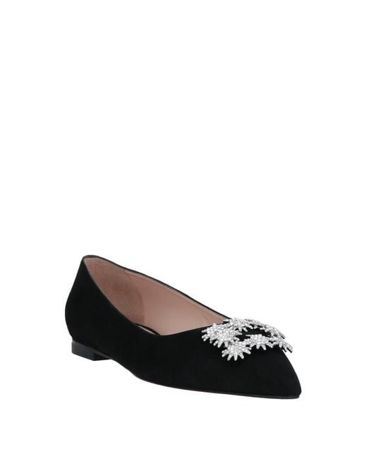 Stuart Weitzman Black Ballet Flats