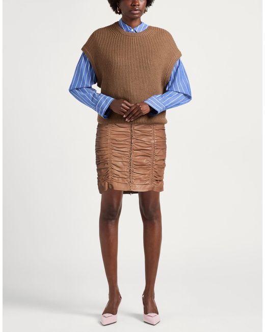 Pinko Brown Mini Skirts