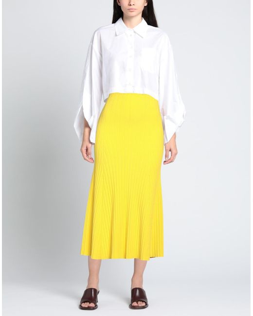 Roberto Collina Yellow Maxi Skirt