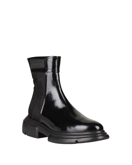 Emporio Armani Black Ankle Boots