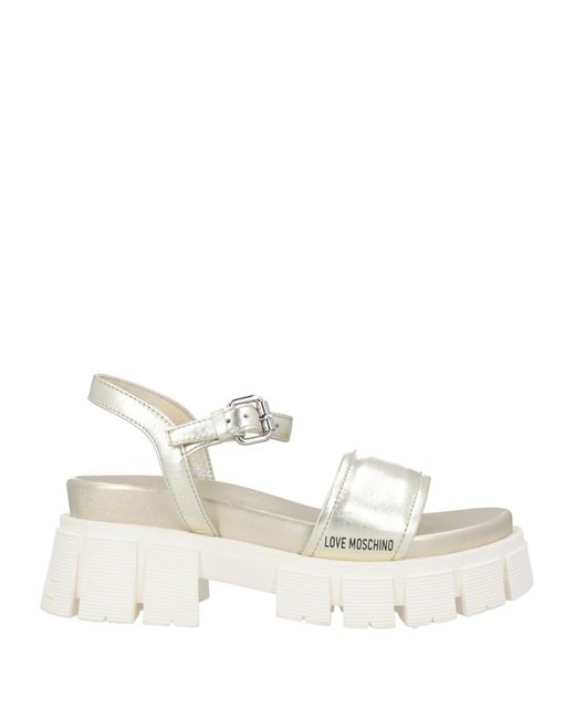 Love Moschino White Sandals