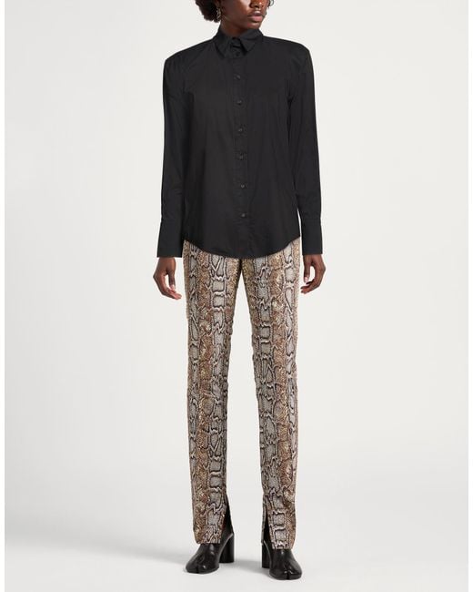 Manila Grace Black Shirt Cotton, Polyamide, Elastane