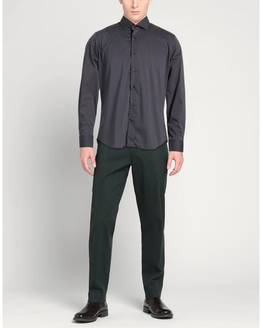 Alea Blue Shirt Cotton, Polyamide, Elastane for men