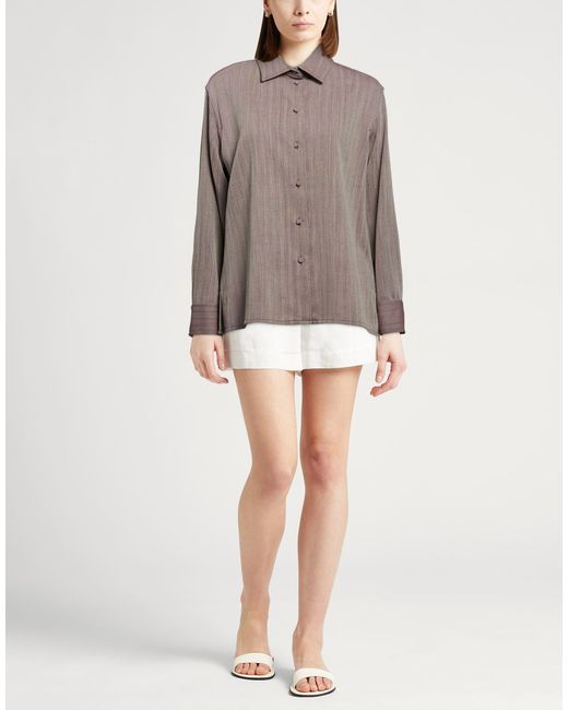 Golden Goose Deluxe Brand Brown Shirt Virgin Wool, Polyamide