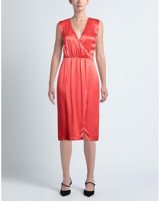 Marciano Red Midi Dress
