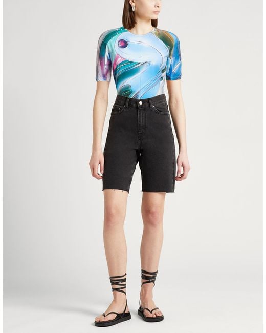 Tory Burch Blue T-Shirt Cotton, Elastane