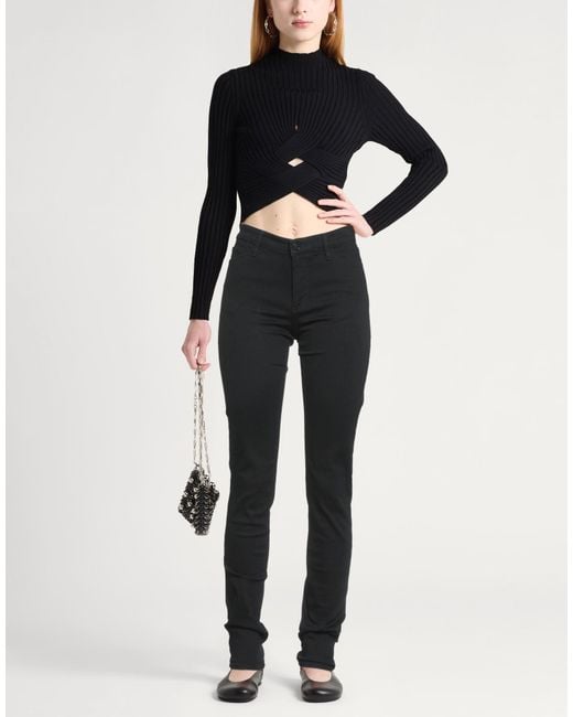 ARMANI EXCHANGE Black Pants Cotton, Polyester, Viscose, Elastane