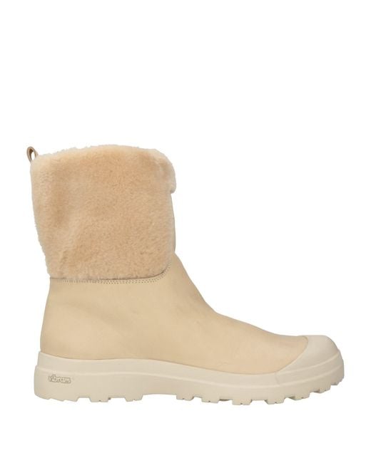 Officine Creative Natural Ankle Boots Leather, Shearling
