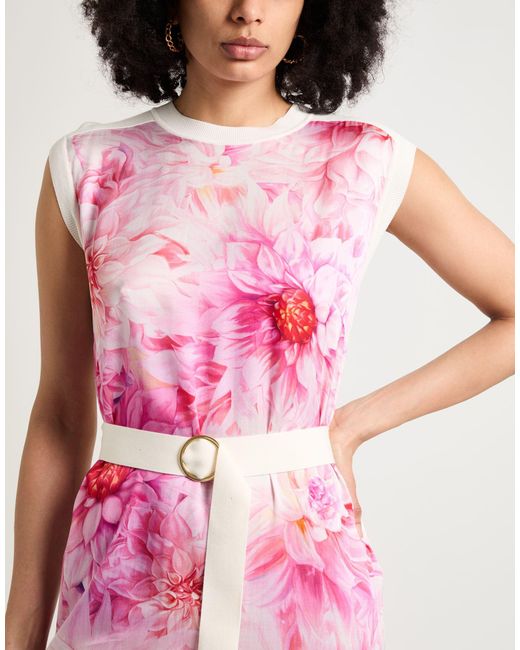 ESCADA Pink Mini Dress Viscose, Polyester