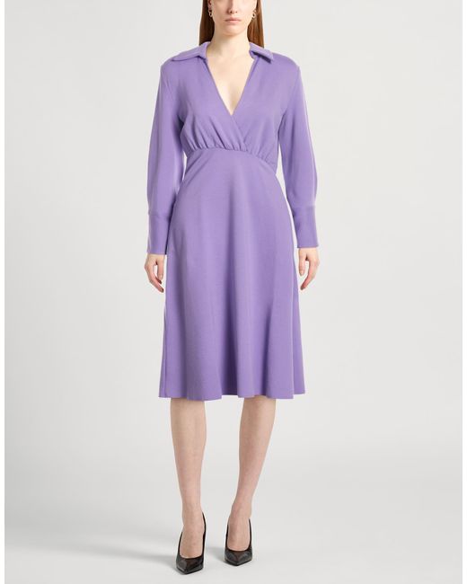 Liviana Conti Purple Midi Dresses