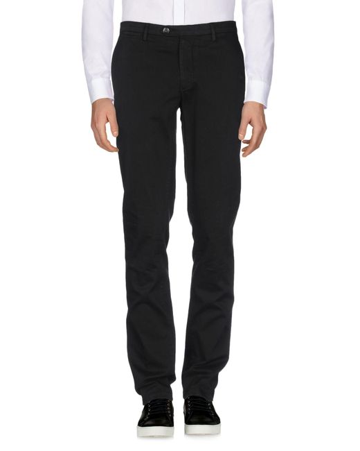 Corneliani Black Pants Cotton, Elastane for men