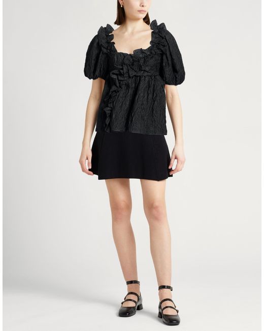 CECILIE BAHNSEN Black Top Wool, Polyamide