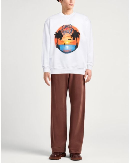 DSquared² White Sweatshirt Cotton, Elastane for men