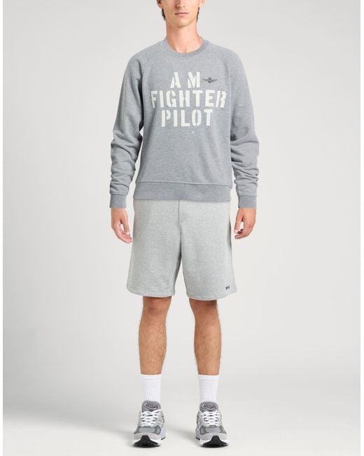 Aeronautica Militare Gray Men Pullover Sweatshirt Sweater main image 0