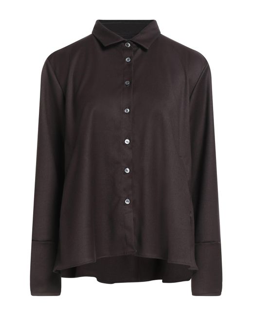 Robert Friedman Black Shirt Polyester, Viscose, Elastane