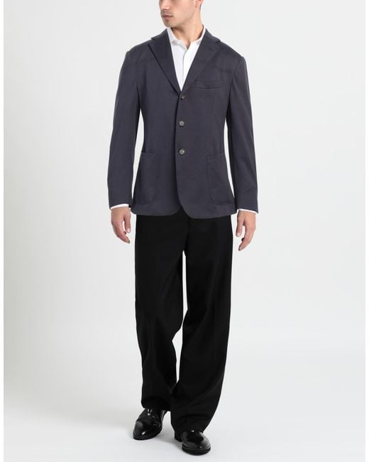 Doppiaa Blue Blazer Cotton, Polyester for men