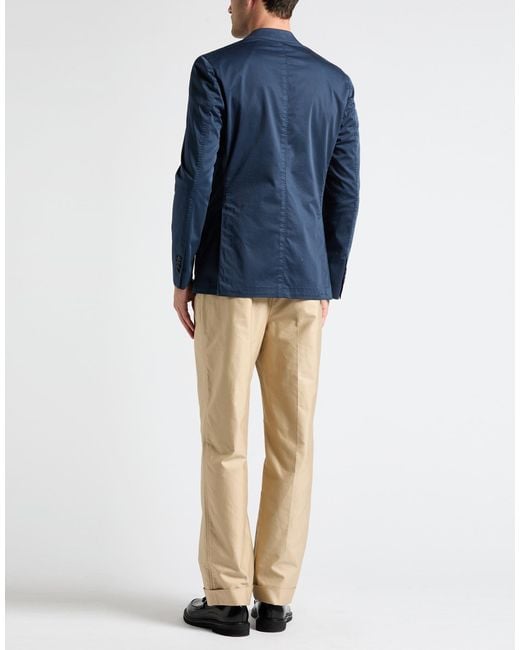 Lardini Blue Blazer Cotton, Elastane for men