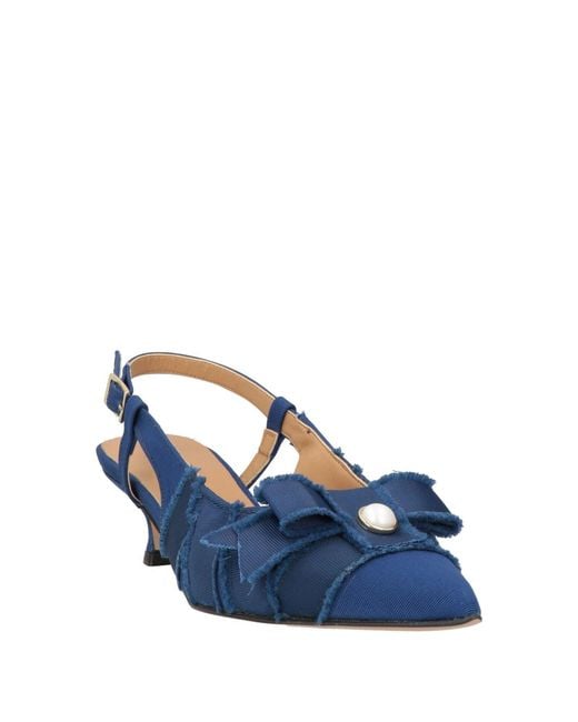 Divine Follie Blue Pumps Textile Fibers, Rubber