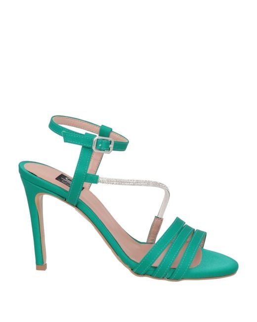 Islo Isabella Lorusso Green Sandals Textile Fibers