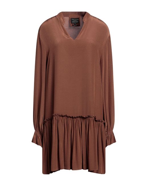 ALESSIA SANTI Brown Mini-Kleid