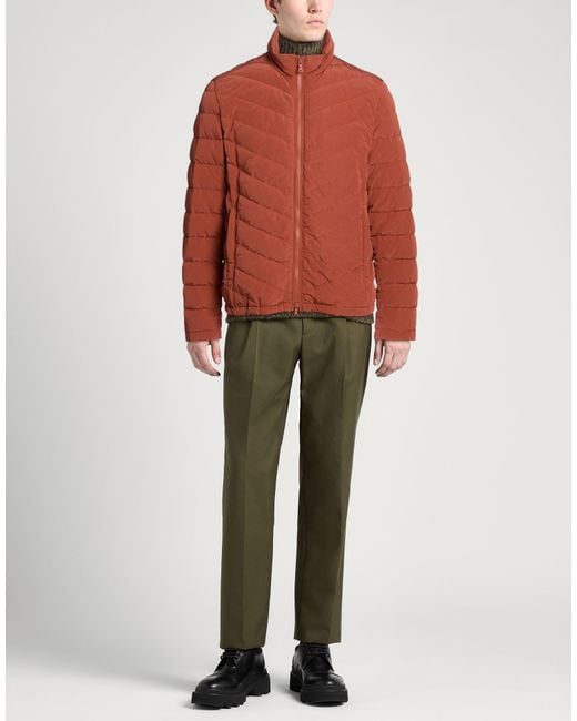 Paul & Shark Orange Rust Puffer Polyester, Nylon for men