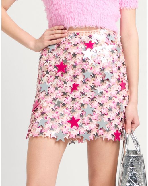MSGM Pink Mini Skirt Cotton