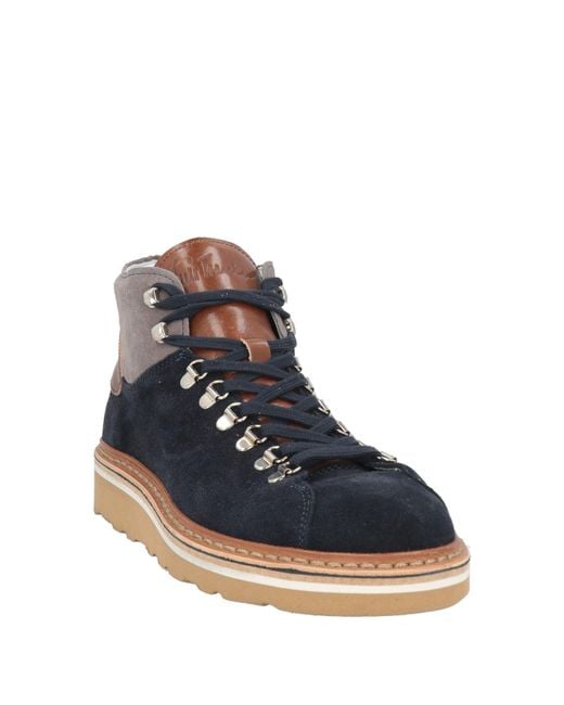 Luis Trenker Blue Ankle Boots for men