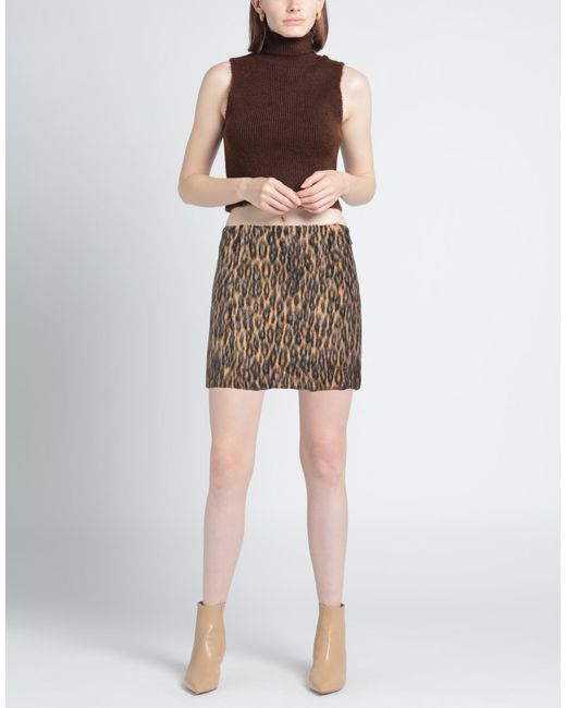 Mini-jupe MSGM en coloris Brown