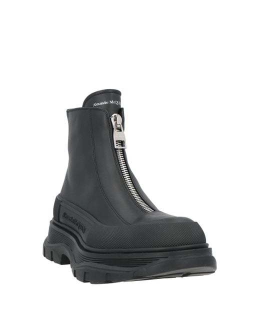 McQueen Black Ankle Boots