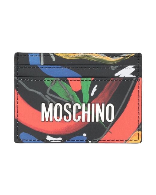 Moschino Black Cardholder Leather for men