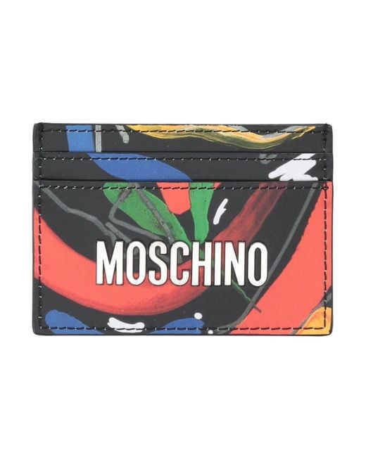 Moschino Black Cardholder Leather for men