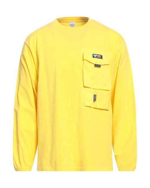 T-shirt di Manastash in Yellow da Uomo