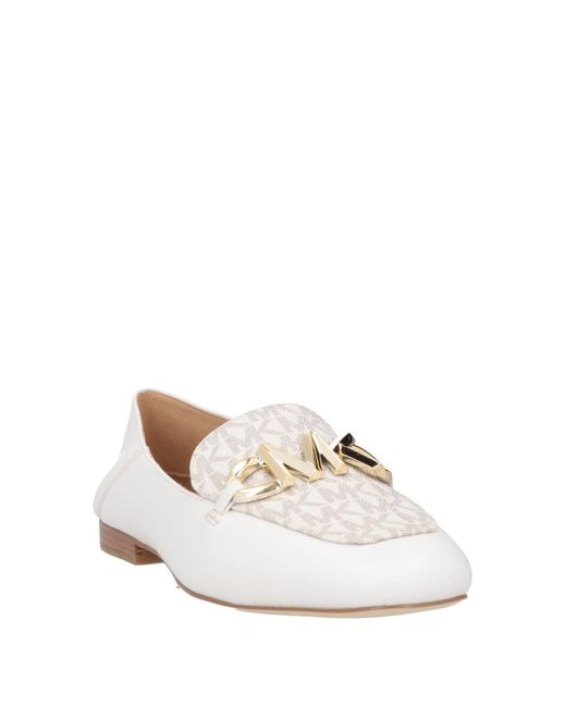 Michael kors white loafers sale